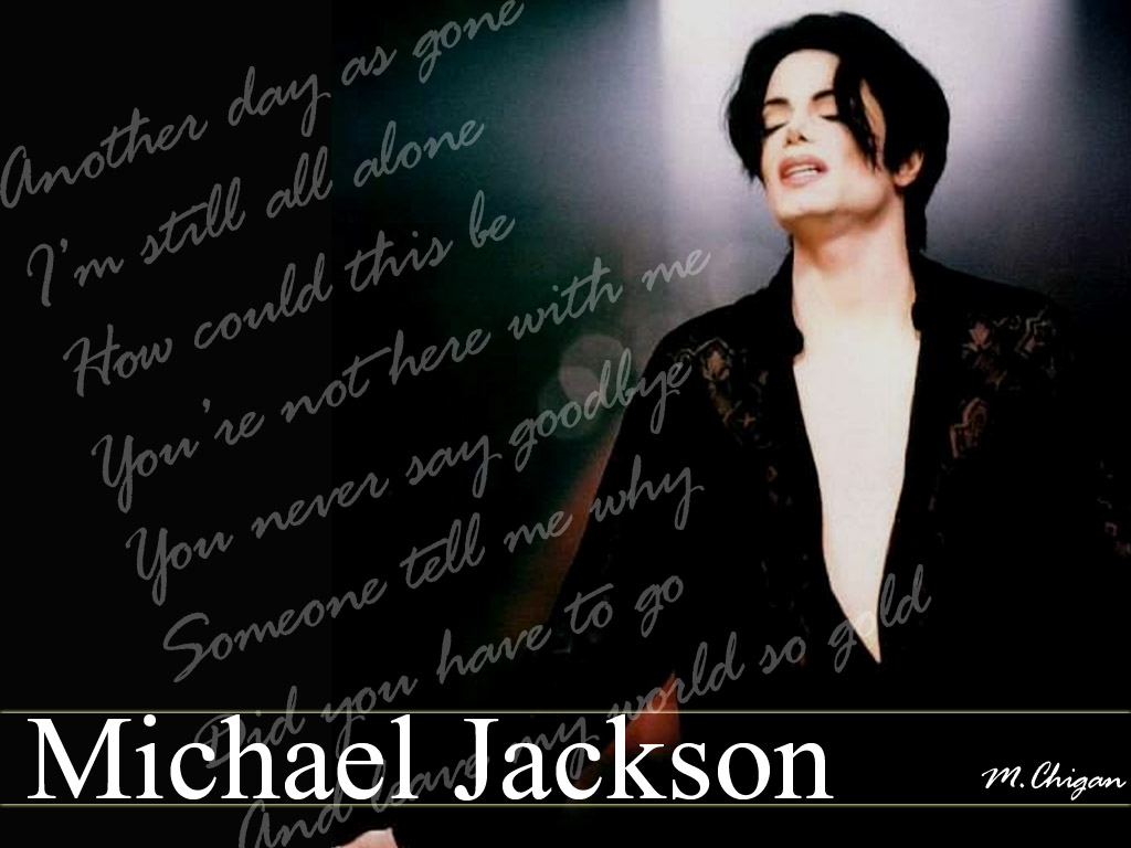 Fonds d'cran Musique Michael Jackson You Are Not Alone