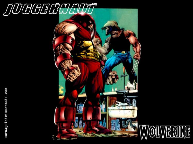 Fonds d'cran Comics et BDs Wolverine Vs. Juggernaut Ruthay Wolverine Vs. Juggernaut