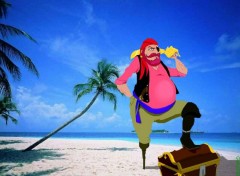 Fonds d'cran Art - Numrique Pirate sur la plage