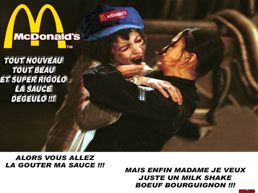 Wallpapers Humor False advertisings un mc dgueu svp,sans sauce...