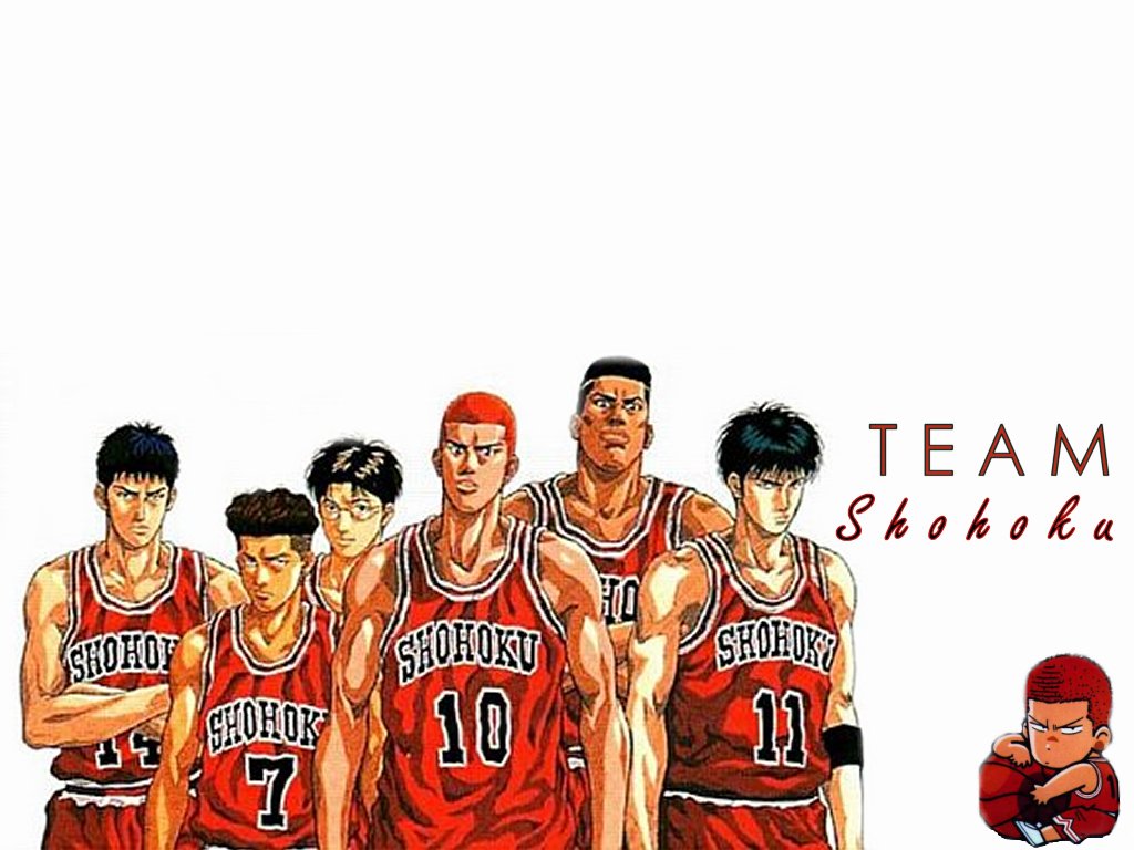 Fonds d'cran Manga Slam Dunk Team Shohoku