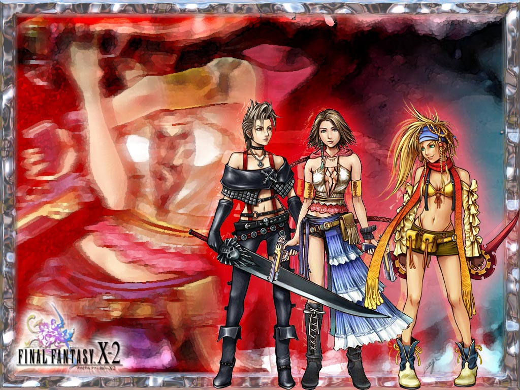 Fonds d'cran Jeux Vido Final Fantasy X-2 Yuny & compagnie