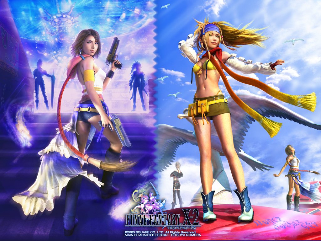 Fonds d'cran Jeux Vido Final Fantasy X-2 FFX-2 (Yuna & Rikku)