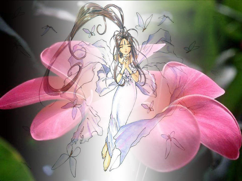 Wallpapers Manga Ah! My Goddess bell fleurs