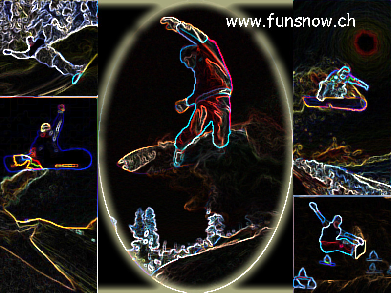 Wallpapers Sports - Leisures Snowboard Snow de nuit...