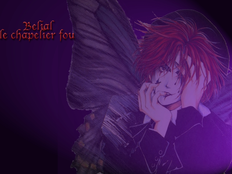 Wallpapers Manga Angel Sanctuary Belial, le chapelier fou