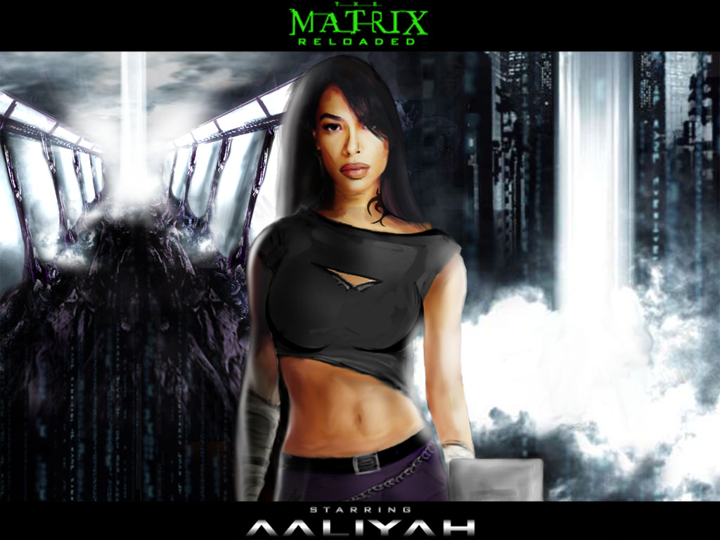 Fonds d'cran Cinma Matrix 2 Reloaded la belle aaliyah