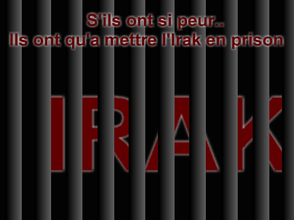 Fonds d'cran Art - Numrique Messages Non  la guerre en IRAK!