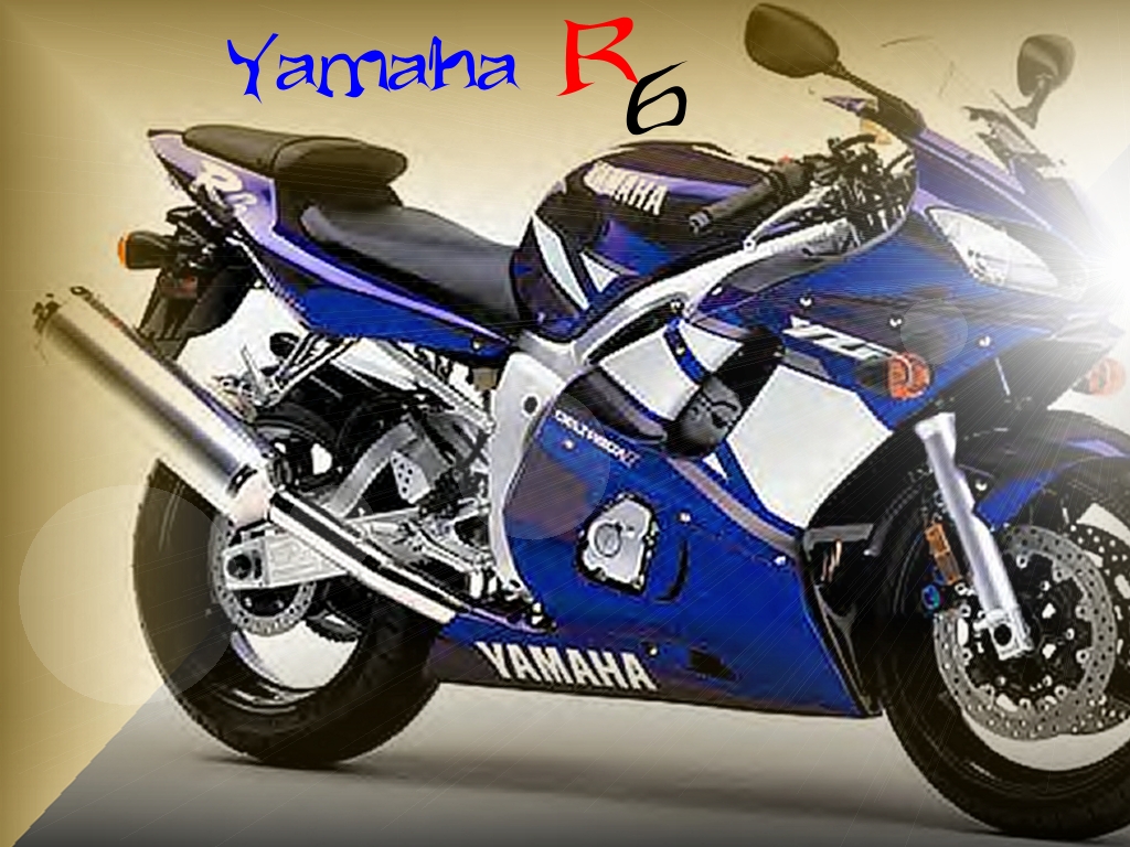 Wallpapers Motorbikes Yamaha Yamaha R6 bleu