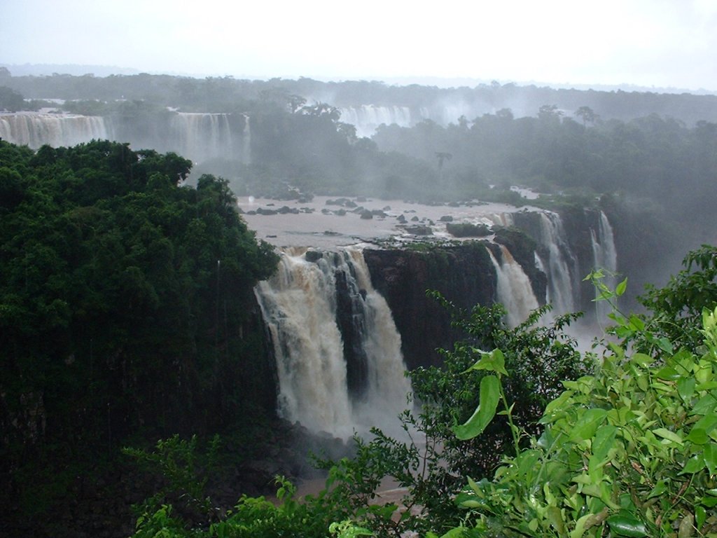 Fonds d'cran Nature Cascades - Chutes Iguau (Brsil)