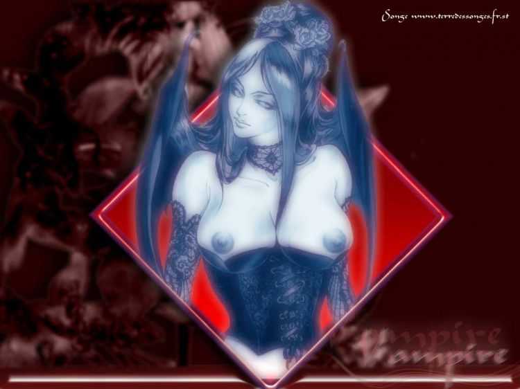 Wallpapers Digital Art Women - Femininity Vampire