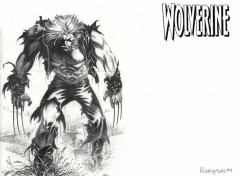 Fonds d'cran Comics et BDs Wolverine black&white