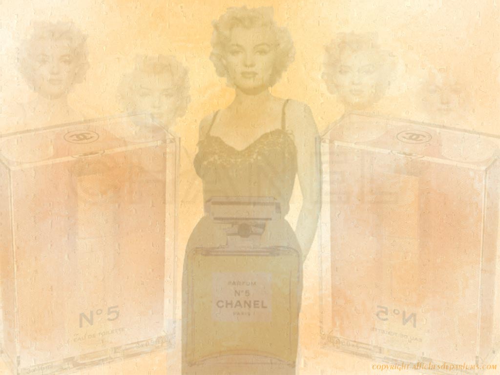 Fonds d'cran Grandes marques et publicit Parfums Chanel N5 et Marilyn Monroe