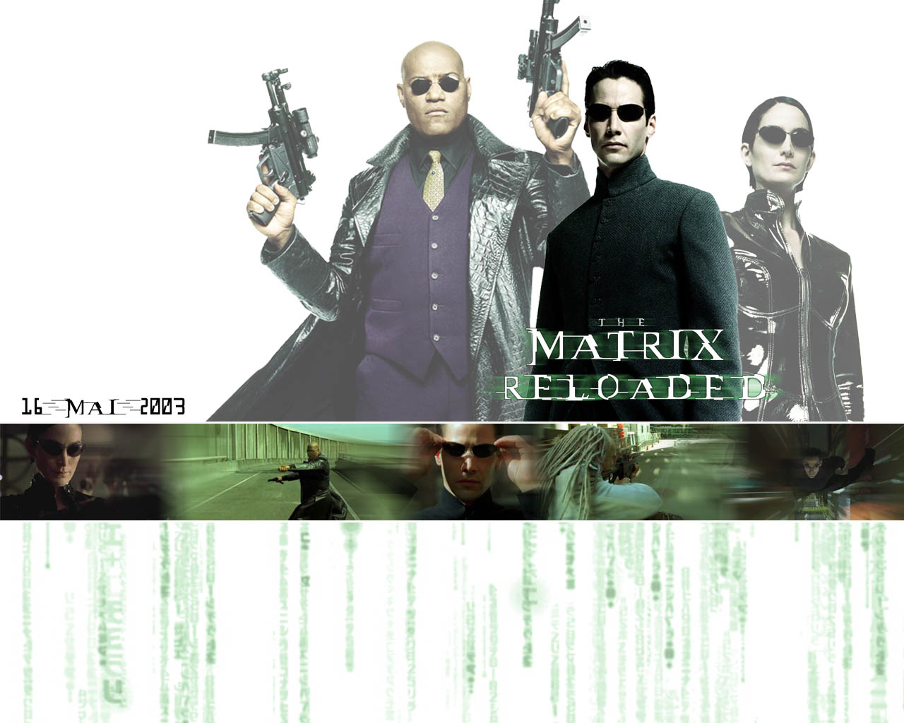 Fonds d'cran Cinma Matrix 2 Reloaded The Matrix Reloaded