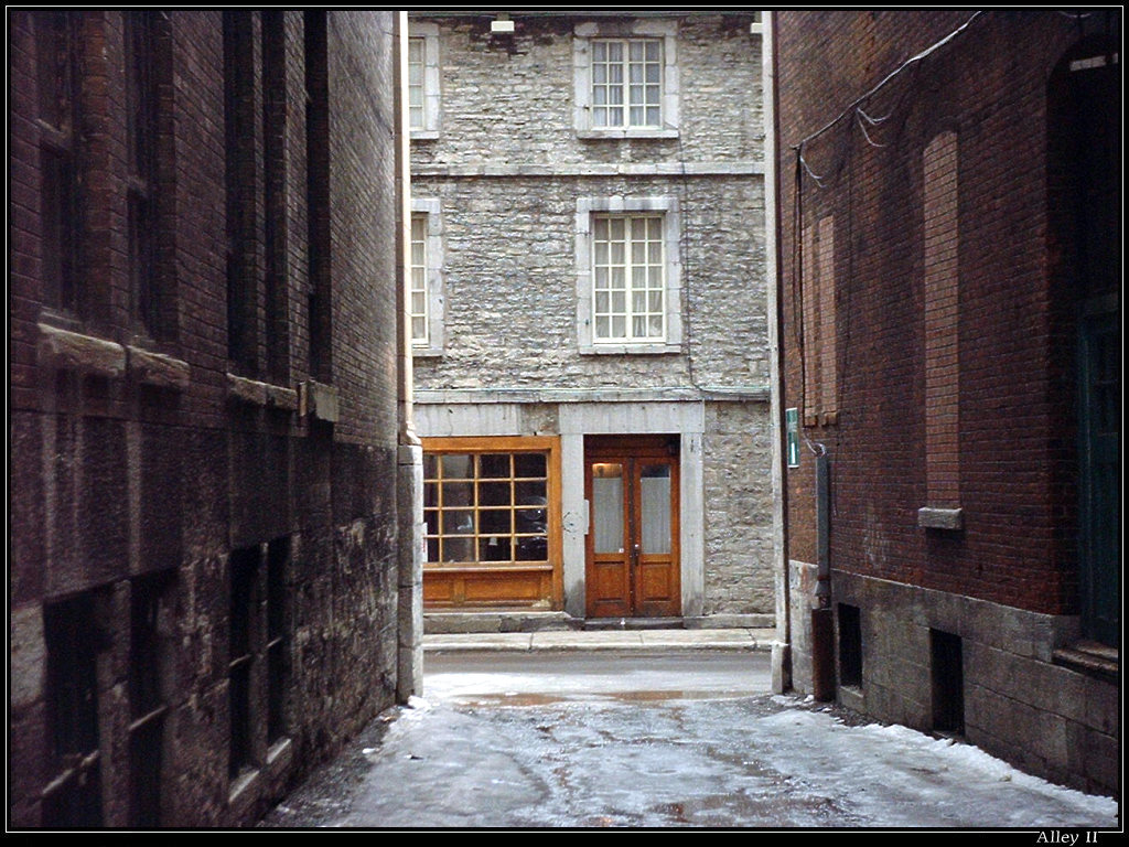 Fonds d'cran Voyages : Amrique du nord Canada > Qubec Ruelle II