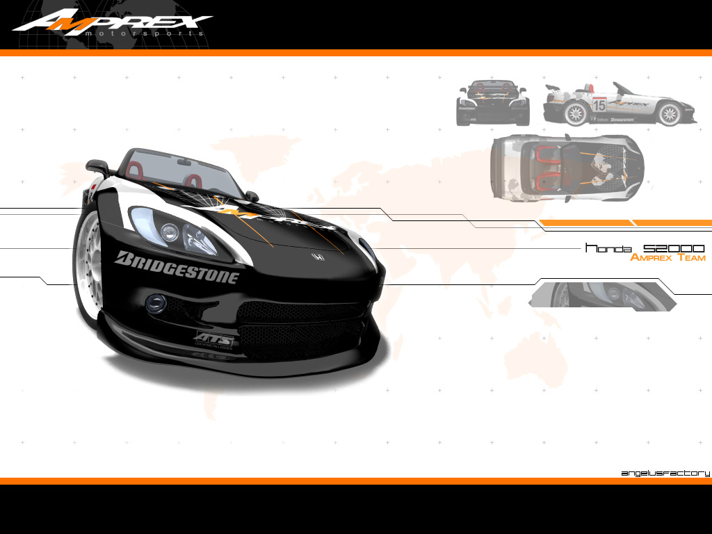 Wallpapers Digital Art 3D - Various :: Honda S2000 Team Amprex ::