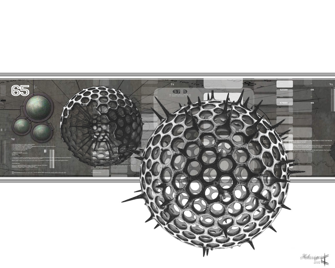 Fonds d'cran Art - Numrique Abstrait New virus