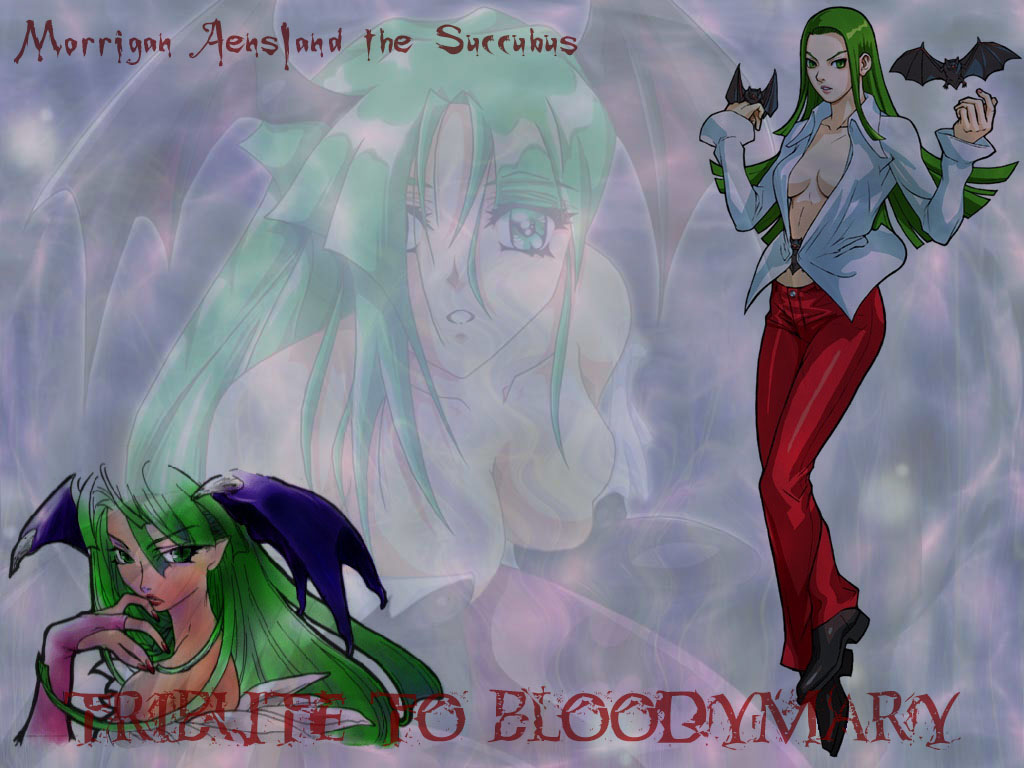 Fonds d'cran Manga Darkstalker Morrigan Aensland the Succubus