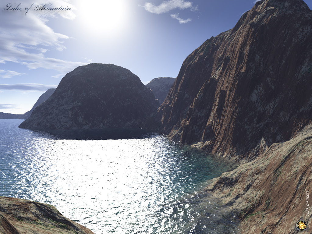 Fonds d'cran Art - Numrique 3D - Terragen Lake of Mountain