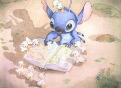 Wallpapers Art - Painting m oui , c bien lui , c'est .....stitch !!