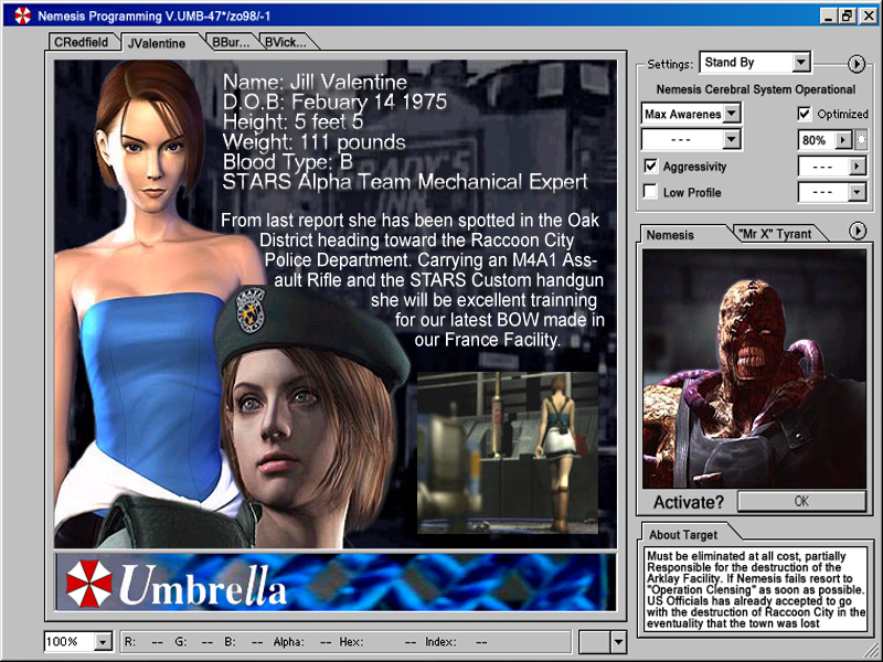 Wallpapers Video Games Resident Evil Nemesis Program