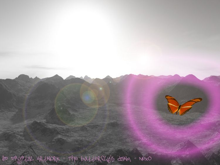 Fonds d'cran Art - Numrique Nature - Paysages Butterfly's dawn [NeXo]