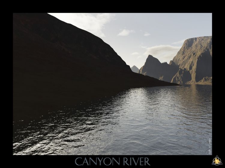 Fonds d'cran Art - Numrique 3D - Terragen Canyon River