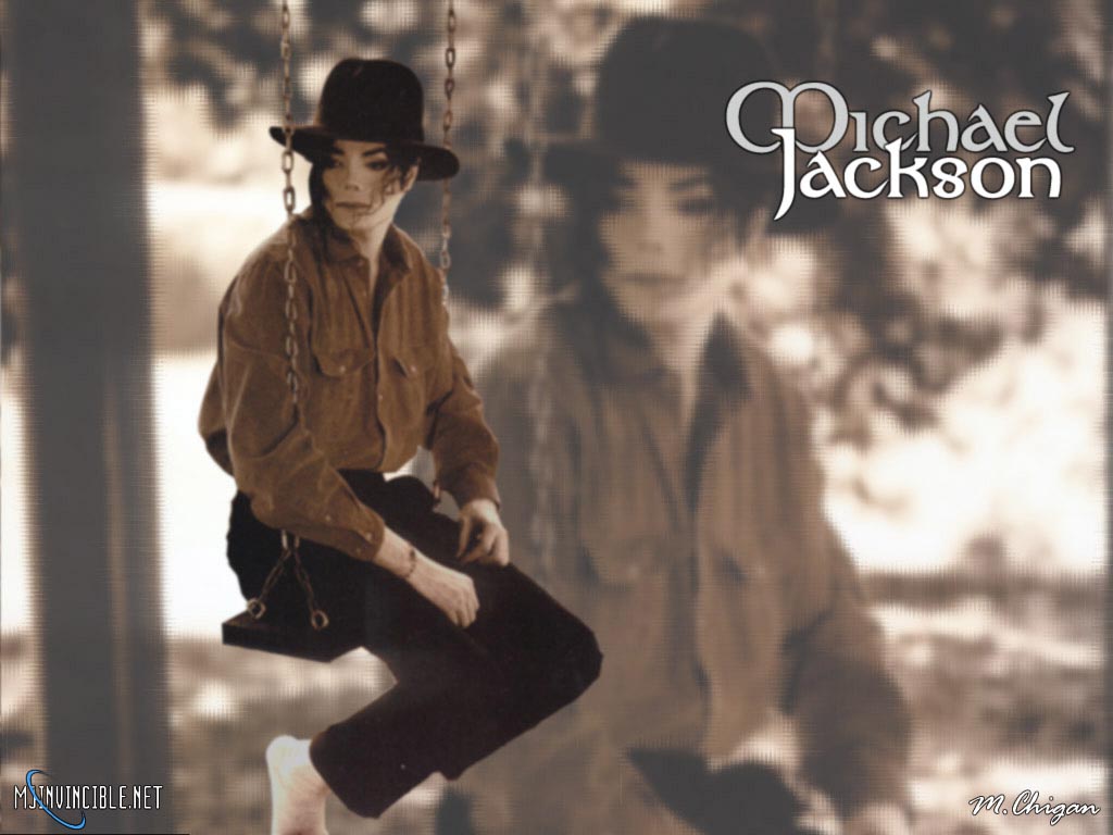 Fonds d'cran Musique Michael Jackson Alone