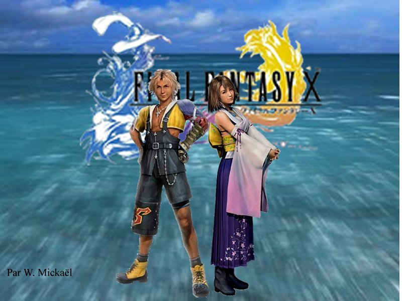 Wallpapers Video Games Final Fantasy X Tidus et Yuna