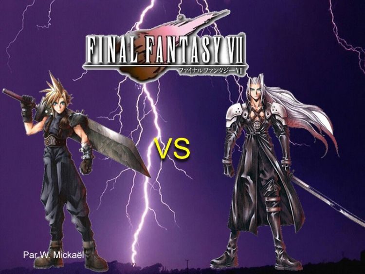 Fonds d'cran Jeux Vido Final Fantasy VII Clad VS Sephiroth