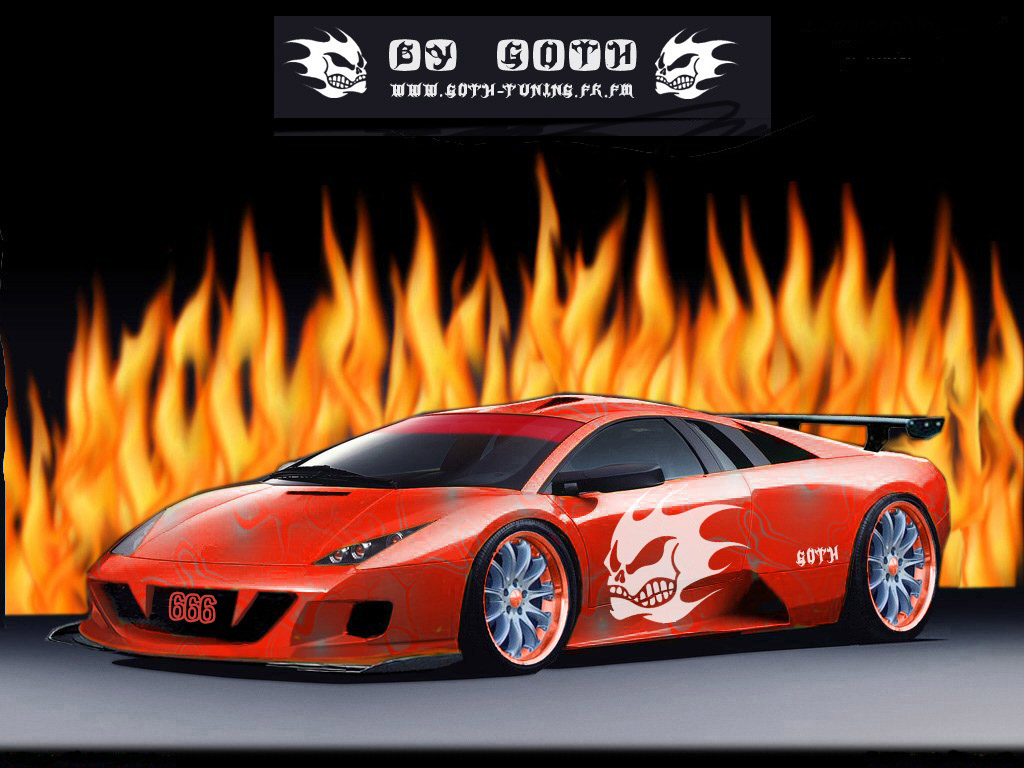 Wallpapers Cars Tuning murcielago de l'enfer by goth