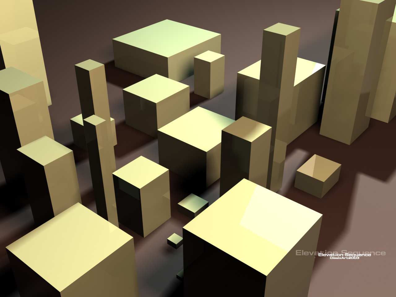 Wallpapers Digital Art 3D - Various Elevation sequence