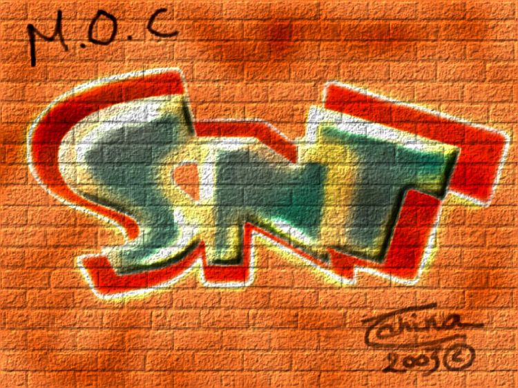 Wallpapers Digital Art Graffitis - Typography S.N.T. (rf: F.F.)