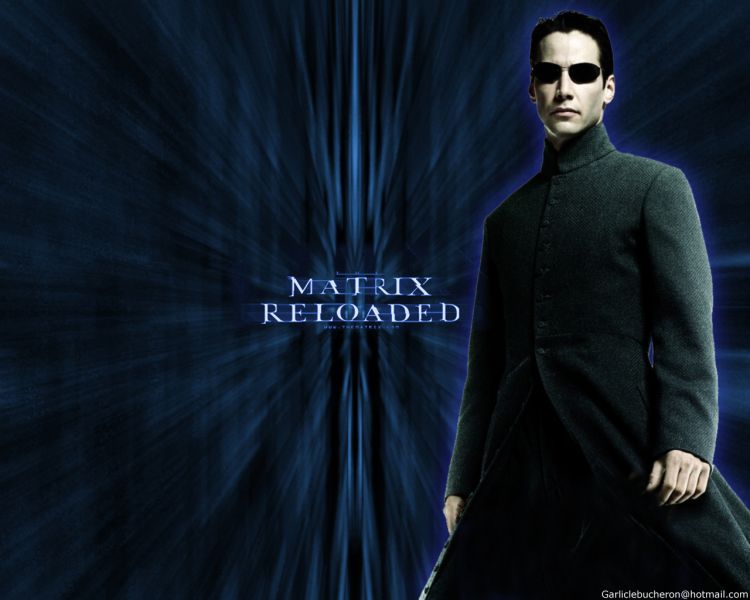 Wallpapers Movies Matrix 2 Reloaded Neo Blue