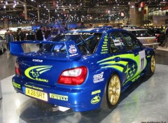 Fonds d'cran Voitures Subaru WRC Geneve 2002