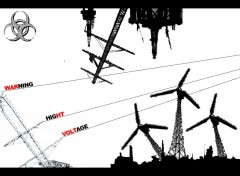 Wallpapers Digital Art Warning High Voltage