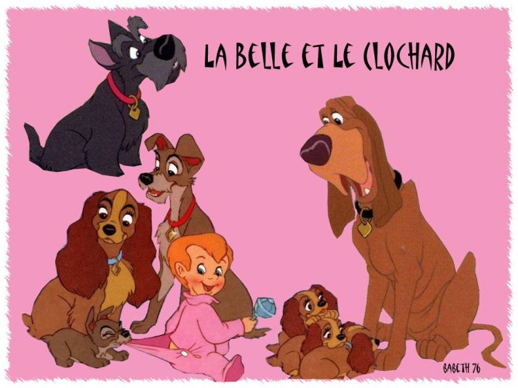 Wallpapers Cartoons Lady and the Tramp belle