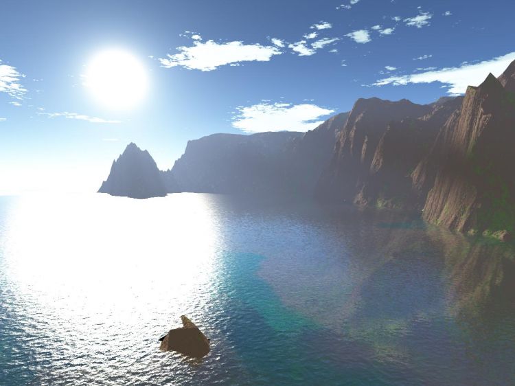 Fonds d'cran Art - Numrique 3D - Terragen Une baie comme une autre...