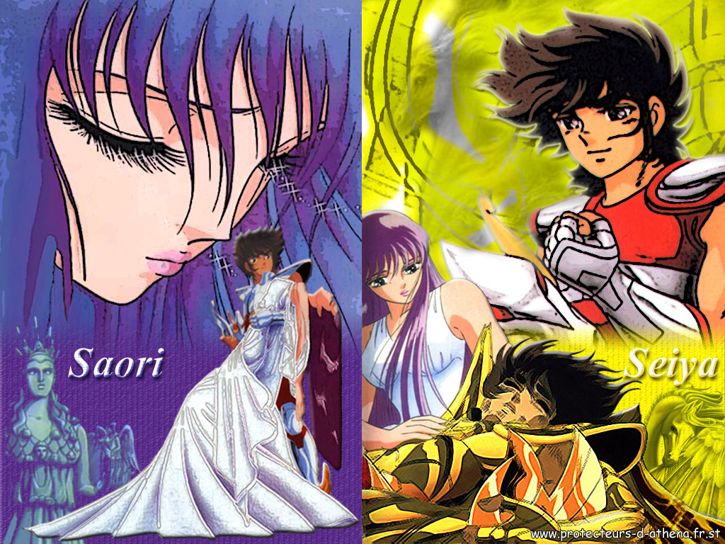 Wallpapers Manga Saint Seiya Saori&Seiya