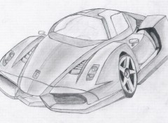 Fonds d'cran Art - Crayon Ferrari Enzo