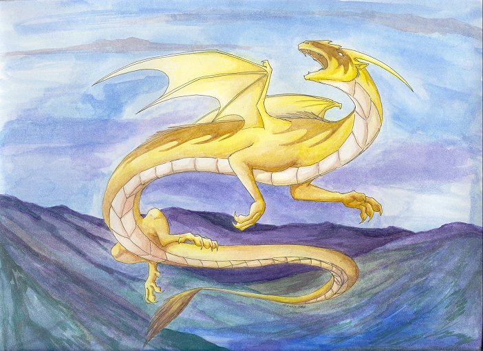 Wallpapers Art - Painting Dragons Dragon marin