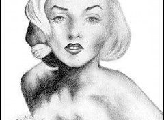 Wallpapers Art - Pencil Marilyn