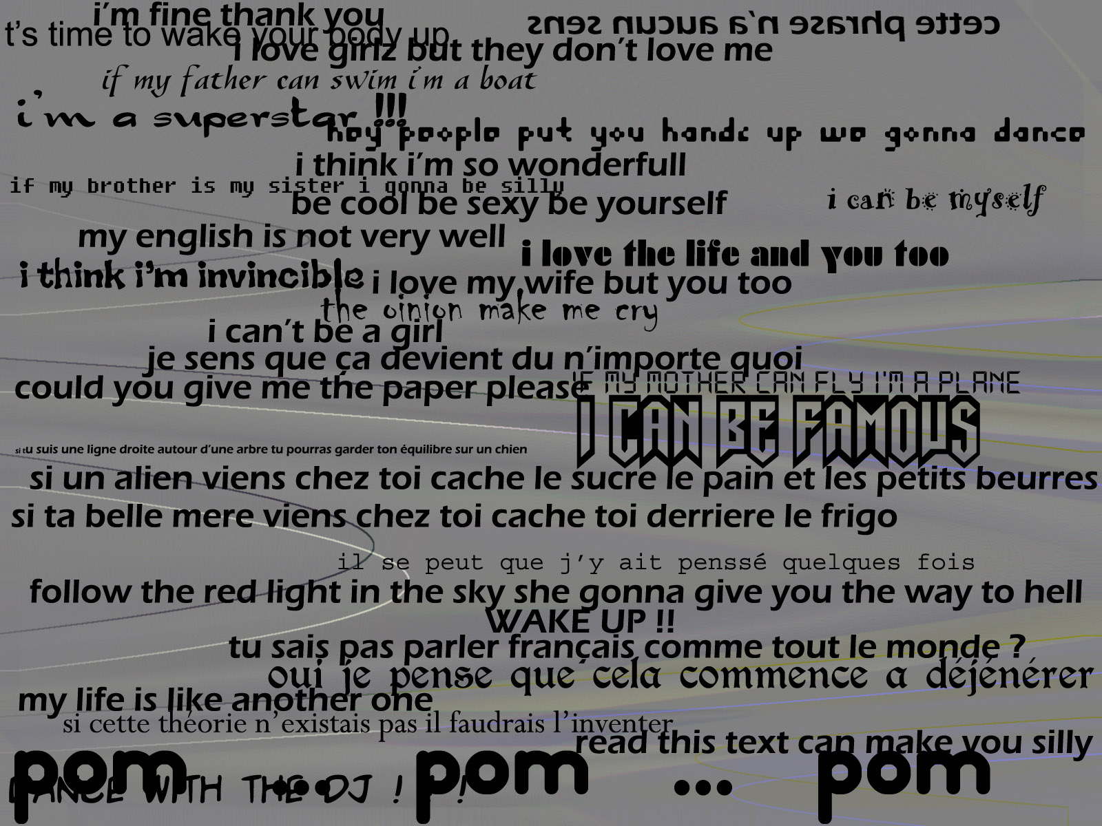 Fonds d'cran Art - Numrique Abstrait Text