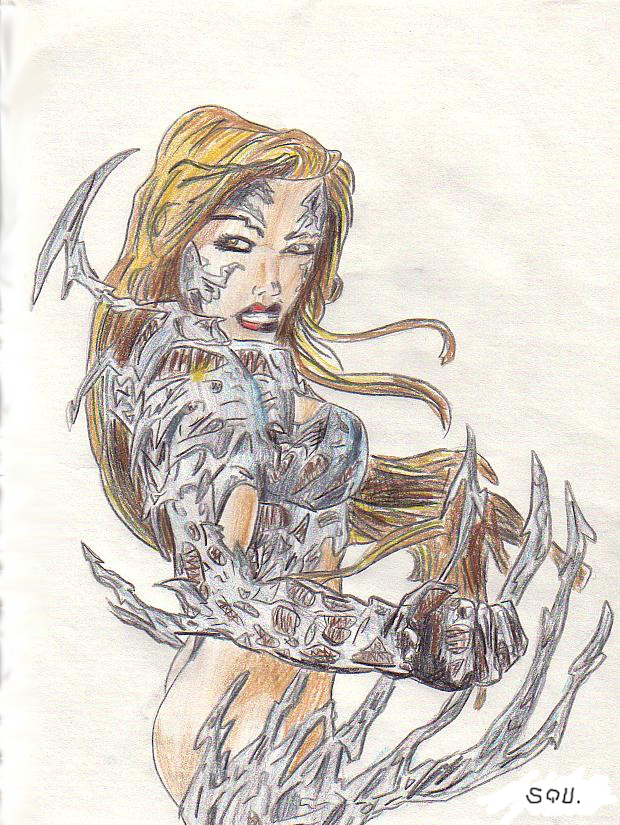 Fonds d'cran Art - Crayon BDs - Divers squ.07 witchblade