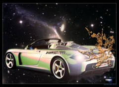 Fonds d'cran Voitures Car in fire (space-cial version)