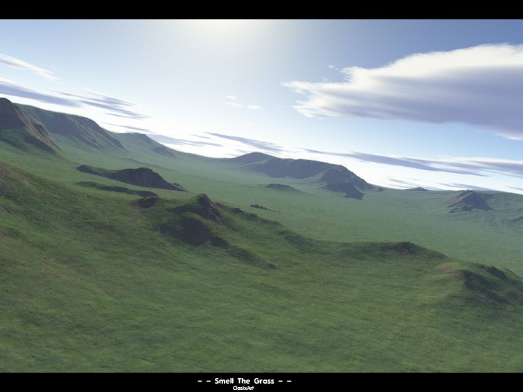 Wallpapers Digital Art 3D - Terragen Smell the Grass