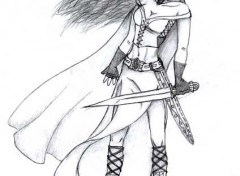 Wallpapers Art - Pencil Femme mdivale