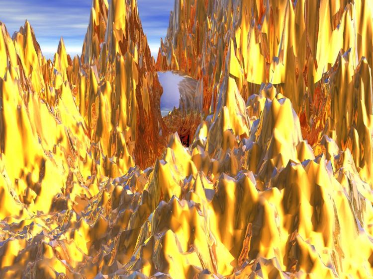 Wallpapers Digital Art 3D - Bryce Gold Montain