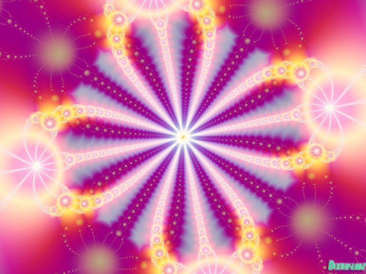 Wallpapers Digital Art Fractals, Kaleidoscope Fireworks 1