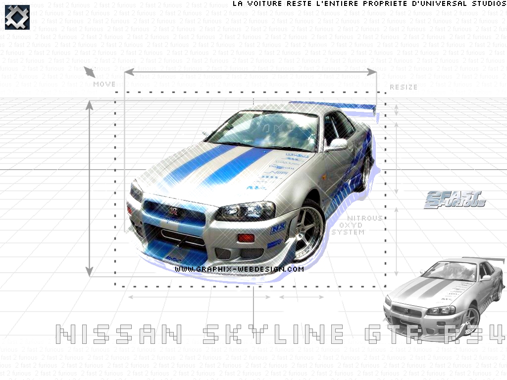 Wallpapers Cars Nissan Nissan Skyline GTR R34 (2 fast 2 furious)